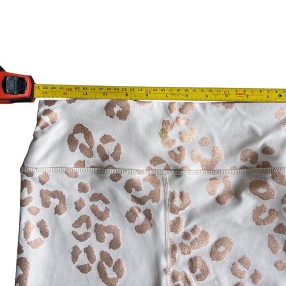 Spiritual Gangster Rose Gold Metallic Leopard print leggings L - Picture 3 of 6